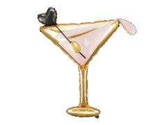 Maxi Glass with olive Gold folija balon