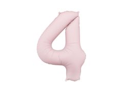 Folija balon  številka 4  Mat Light Pink 86 cm