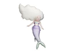 Maxi Mermaid white hair folija balon 72x52 cm