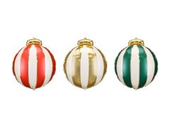 Maxi Christmas Baubles Red Gold Green folija balon 3/1