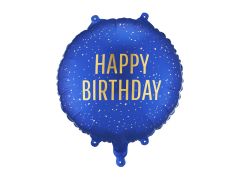 Happy Birthday Navy folija balon 35x35cm