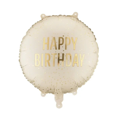 Happy Birthday Cream folija balon 35x35cm