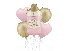 Maxi Baby Bottle Girl set pink folija balon