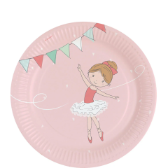 Ballerina papirnati krožniki 23 cm