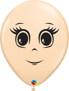 Lateks baloni 28cm Feminine Face Blush 