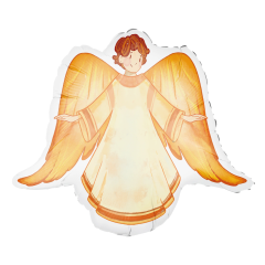 Maxi Angel Boy folija balon 70 cm