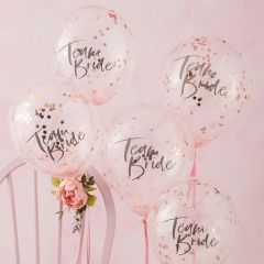 Latex baloni 28 cm Team Bride with confetti 