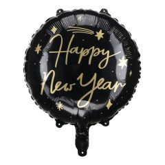 Standard Happy New Year black folija balon
