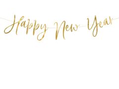 Natpis Happy New Year Gold 66x18 cm
