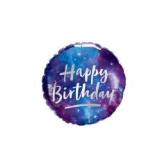 Standard Bday Galaxy folija balon