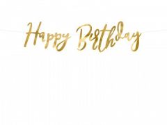 Happy Brithday natpis Gold