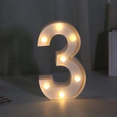 Svetleča Številka 3 - 22cm