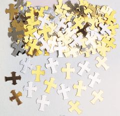 Crosses Gold /Silver konfetki