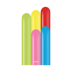 Latex baloni 260 Standard Carnival Assortment
