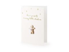 Voščilnica Christmas Gingerbread Man White