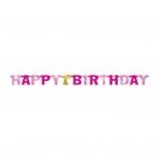 1st Birthday Pink & Gold napis