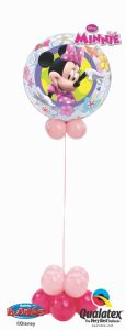Helijeva bubble balonska dekoracija Minnie Mouse Bowtique