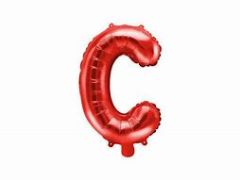 Mini folija balon črka C Red