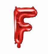 Mini folija balon črka F Red