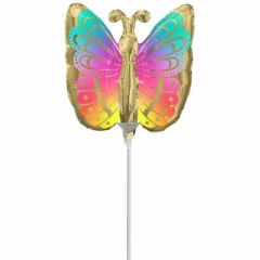 Mini Colorful Butterfly folija balon na palčki