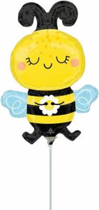 Mini Happy Bee folija balon na palčki