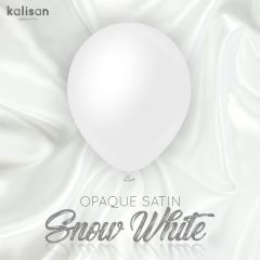 Latex baloni 45 cm Opaque Satin Snow White