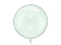 Crystal Clear pvc balloon Transparent Green 40 cm