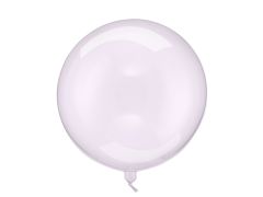 Crystal Clear pvc balloon Transparent Purple 40 cm