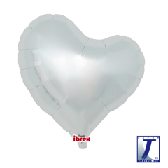 Ibrex "Sweet" Srce Metallic Silver 25" folijski balon