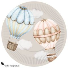 Krožniki Baby balloons gender reveal 18cm 8kom