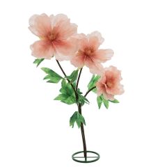Poeny pink rože na stojalu 3/1 170