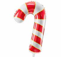 Maxi Candy Cane Red&Gold folija balon