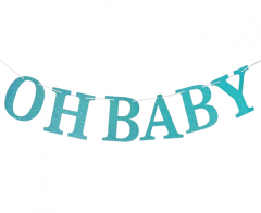 B&G Oh Baby Light Blue DIY napis