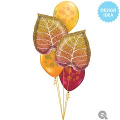 Maxi Glittergraphic Ombre Leaf folija balon