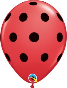 Lateks baloni 28cm Big Polka Dots 