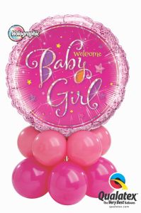 Balonska dekoracija mala Baby Girl