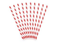 Papirnate slamice rdeče19,5cm 10kom