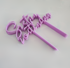 Toper Sretan Rođendan Pastel Lila