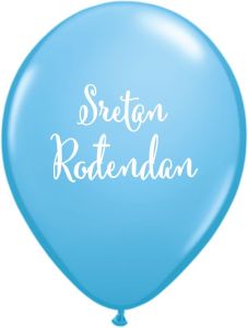 Lateks baloni 28cm Sretan Rođendan Pastel Blue