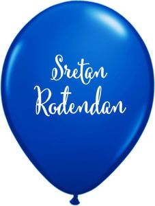 Lateks baloni 28cm Sretan Rođendan Royal Blue