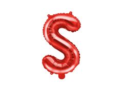 Mini folija balon črka S Red