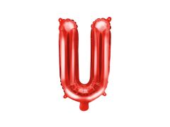 Mini folija balon črka U Red
