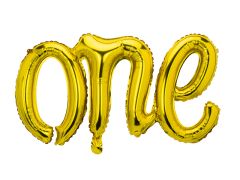 Napis One Gold folija balon