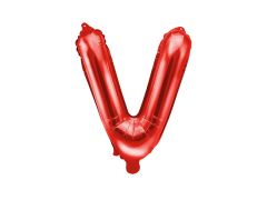 Mini folija balon črka V Red