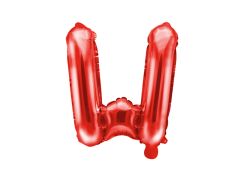 Mini folija balon črka W Red