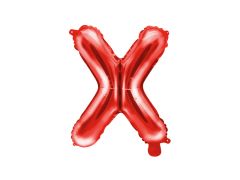 Mini folija balon črka X Red