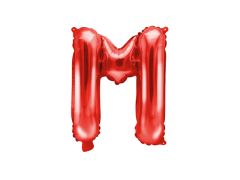 Mini folija balon črka M Red