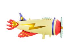 Maxi Plane Retro Yellow folija balon