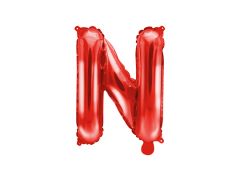 Mini folija balon črka N Red
