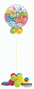Helijeva bubble balonska dekoracija Thank you